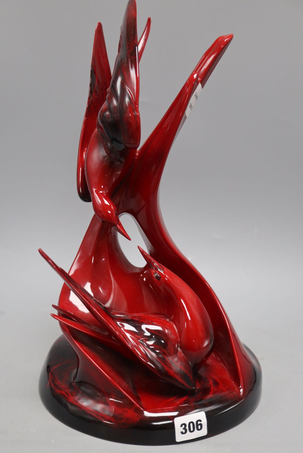 A Doulton flambe model of birds Images of Fire
